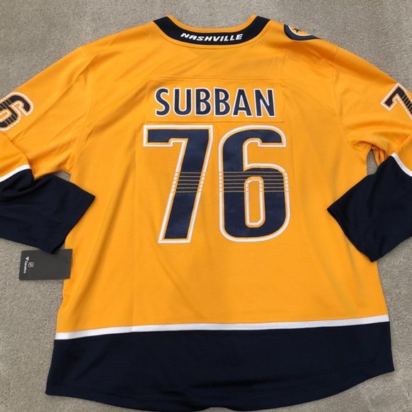 Nashville Predators PK Subban Home Hockey Jersey - Picture 2 of 8
